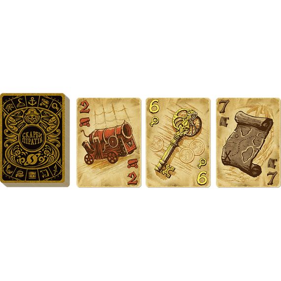 Настольная игра "Сокровища пиратов" SBPR01UA карточная | Зображення 3