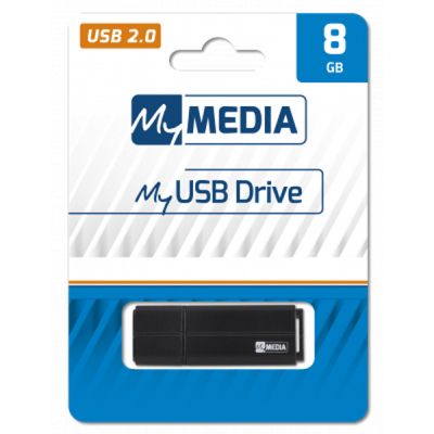 USB флеш накопитель Verbatim 8GB MyMedia Black USB 2.0 (69260) (69260) | Зображення 3