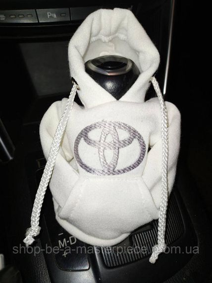 Чохол кофта Худі аксесуар на КПП  Car Hoodie тойота toyota молочний подарунок автомобілісту 10070