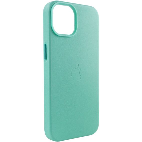Шкіряний чохол Leather Case (AA Plus) with MagSafe для Apple iPhone 12 Pro Max (6.7") Ice | Зображення 3
