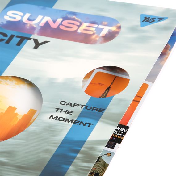 Зошит у клітинку А4 YES Sunset city 682019 60 аркушів | Зображення 1