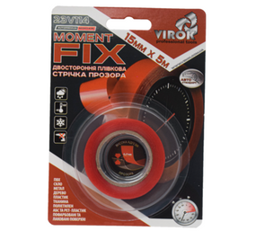 Стричка 2-стороння пливкова VIROK Moment Fix: 15 мм х 5 м VR-23V114
