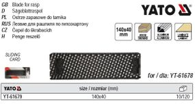 Лезо запасне YATO 140 х 40 мм