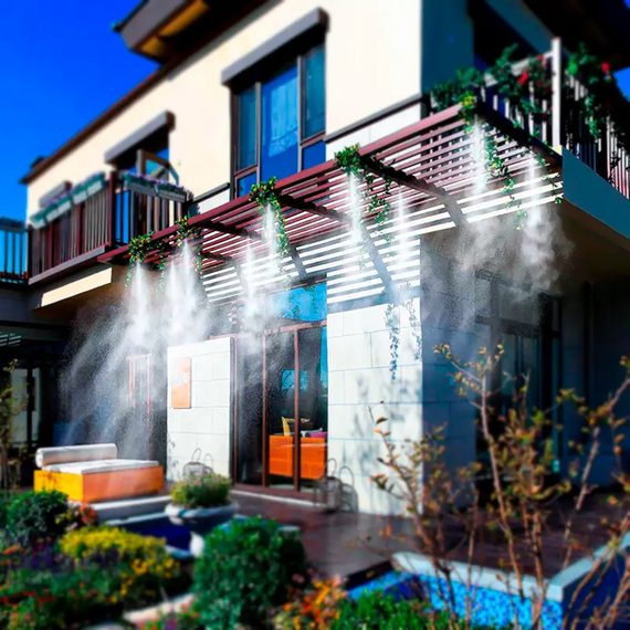 Туманоутворювач садовий 21 м для відкритих майданчиків, альтанок і саду, теплиць, легкий монтаж | Зображення 9