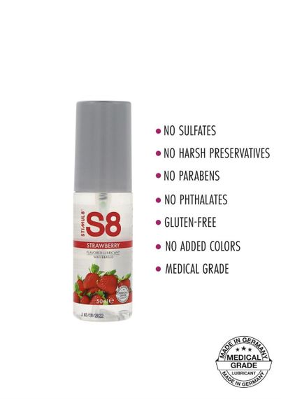 Лубрикант з ароматом полуниці S8 Flavored Lube 50ml Sex Aura | Зображення 1