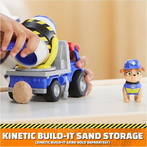 Щенячий патруль Крепыш и команда Бетономешалка Микс Оригинал Paw Patrol Rubble & Crew Mix’s Cement Mixer | Зображення 5
