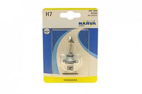 487284000 NARVA Лампа H7 24V 70W PX26D (блістер 1 шт.) HD