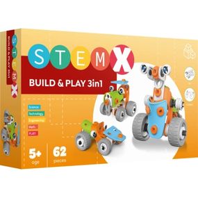Конструктор Stem з болтами Build&amp;Play 3 в 1 на 62 деталі (3858894673261)