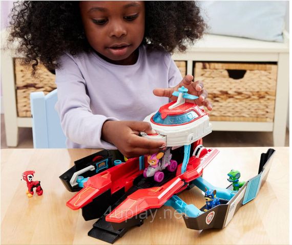 Щенячий Патруль: Мегафильм 2023. Мини-база Авианосец. Paw Patrol Mighty Movie Pup Squad Aircraft Carrier HQ | Зображення 7