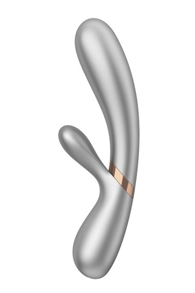 Двойной смарт вибратор с функцией нагрева Satisfyer Hot Lover, нюдовый sexstyle | Зображення 3