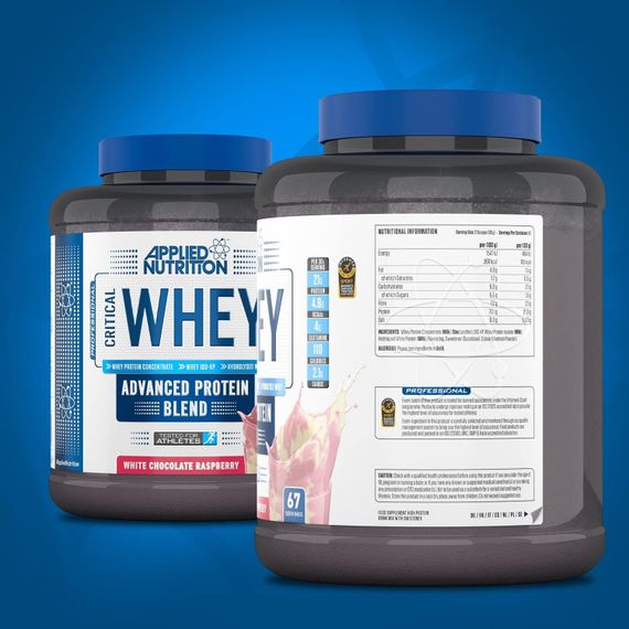 Протеин Applied Nutrition Critical Whey Protein Powder 2kg (2kg - 67 Servings) (White Chocolate Raspberry) | Зображення 1