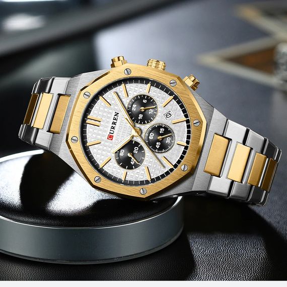 Годинник C1ur1ren 8440 Silver-Gold-White | Зображення 1
