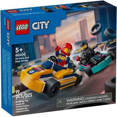 Конструктор LEGO City Картинг и гонщики 99 деталей (60400)