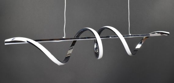 Люстра світлодіодна підвісна LED світильник для квартири на стелю лед 27428 Хром 30-100х20х120 см.