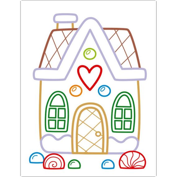 Дитяча книжка-розмальовка "Солодкі свята" 18713 з кольоровим контуром | Зображення 1