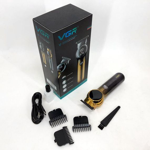 Электрическая машинка для стрижки с насадками VGR, Профессиональная машинка для стрижки с насадками DH-23 | Зображення 5