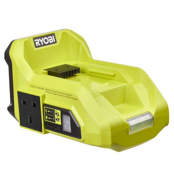 Інвертор напруги акумуляторний Ryobi RY36BI300A-0, MAX POWER 36В, 220В, 300Вт/500Вт пікова, (без АКБ та ЗУ) (5133004893) | Зображення 9