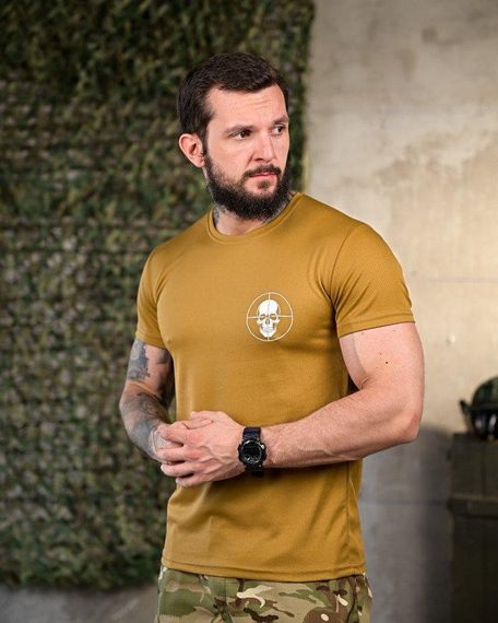 Тактична потоотводна футболка One Shot coyot ПП4656 | Зображення 1