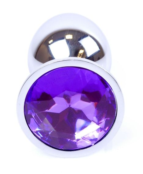 Анальная пробка Boss Series - Jewellery Silver PLUG Purple S, BS6400009 sexstyle | Зображення 2