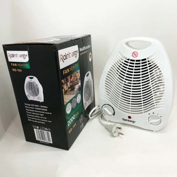 Тепловентилятор Rainberg RB-164 електричний обігрівач UR-216 2000 W | Зображення 7