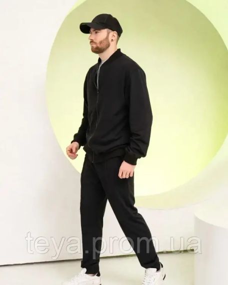 Спортивний костюм колір чорний розмір M FI_009528 | Зображення 1