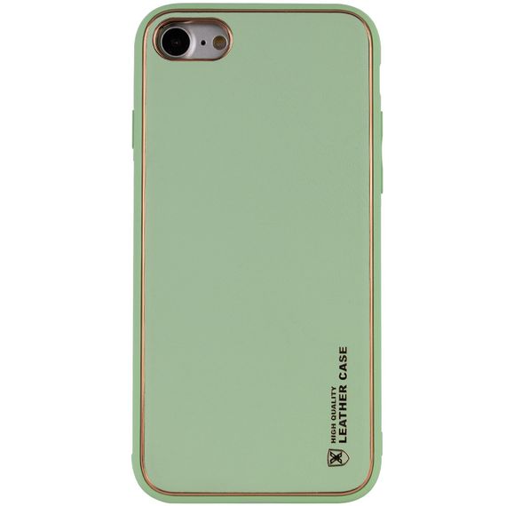Шкіряний чохол Xshield для Apple iPhone 7 / 8 / SE (2020) (4.7") Зелений/Pistachio