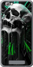 Чехол на ZTE A610 Череп-часы "4100u-433-17620"