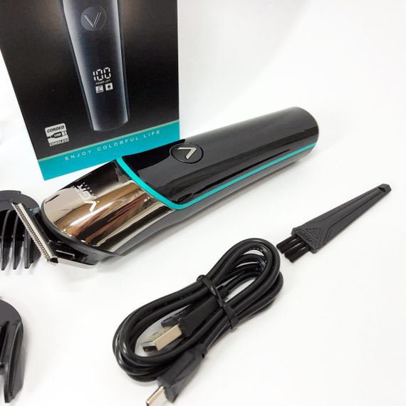 Электромашинка для волос VGR V-291, Домашние машинки для стрижки, Профессиональный триммер KY-932 с насадками | Зображення 1