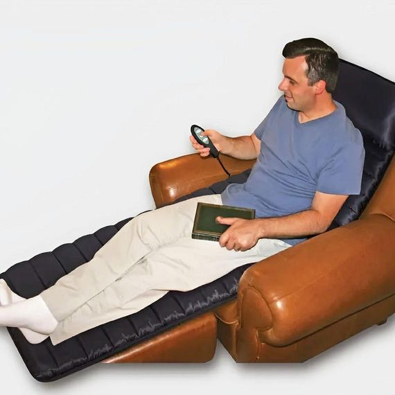 Массажный матрас с подогревом и пультом (170х58х3,5см) / Электронный вибромассажный коврик для спины и шеи | Зображення 4