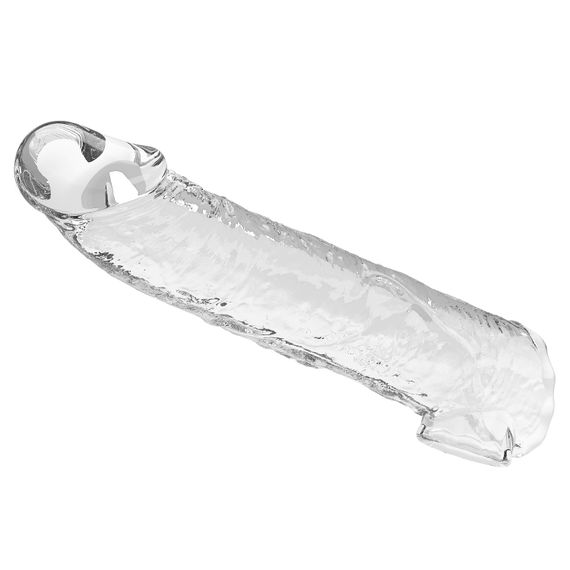 Подовжуюча насадка на член - Pretty Love Extension Penis Sleeve Clear, 26 см | Зображення 5