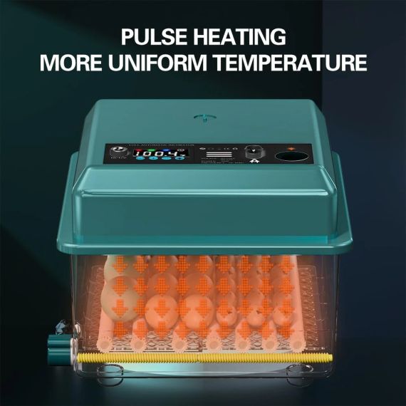 Автоматичний інкубатор на 16 яєць з цифровим контролем, автоматичним перевертанням та регулюванням вологості | Зображення 7