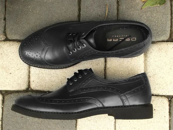 Черные кожаные броги 42 размер | Зображення 5