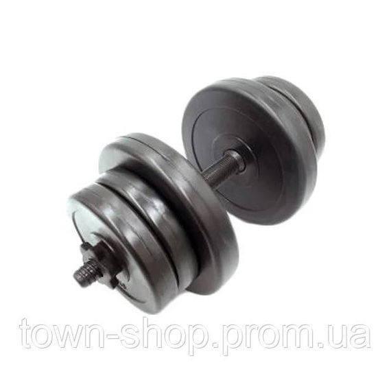Гантель наборная композитная в пластиковой оболочке Rock pro 11 кг NE-PL-G-011