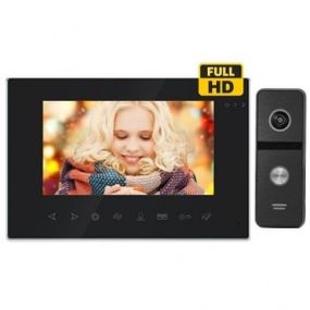 Комплект домофона CoVi Security Onyx FHD Black  панель Iron FHD Black