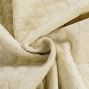 Покривало полуторне ТЕП Velour Ромб круглий 4-00515-22455 150х210 см бежеве