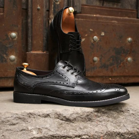 Мужские кожаные броги – база в гардеробе. Выбирай мужские броги туфли 44 размер | Зображення 1