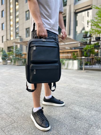 Чоловічий шкіряний  рюкзак для ноутбука і подорожей Tiding Bag SB-133863 | Зображення 4