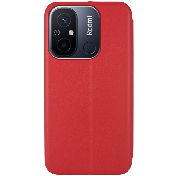 Шкіряний чохол-книжка Classy для Xiaomi Redmi 12C Червоний | Зображення 1