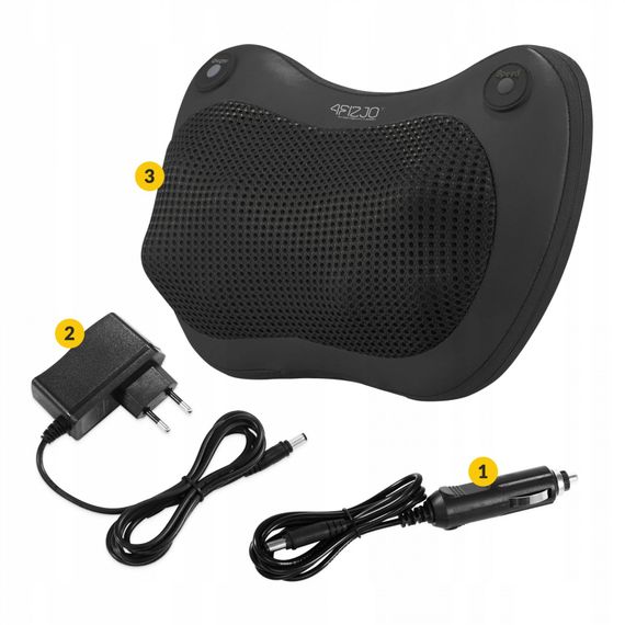 Подушка-масажер 4FIZJO Shiatsu Pro+ 4FJ0562 Black (P-5907739319159) | Зображення 2