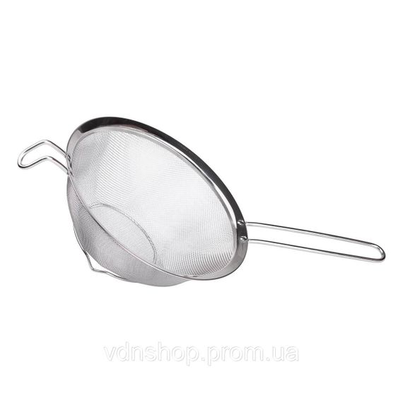 Дуршлаг-сито с ручкой 23 см мелкоячеистая сетка из нержавеющей стали HP-19-1-23CM