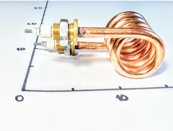 Тэн медный 3000W D10 штуцер м18 водяной дистиляторный | Зображення 2