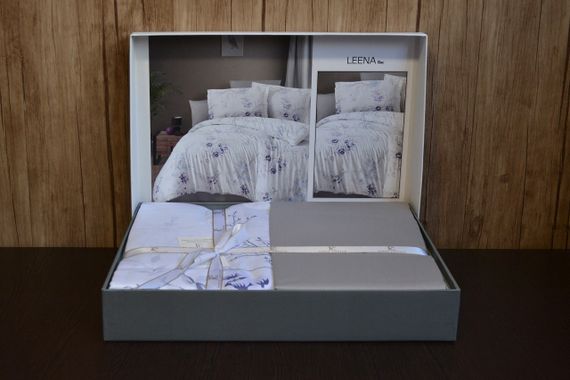 Постельное белье First Choice Cotton Satin 200 х 220 см Leena Lilac | Зображення 1