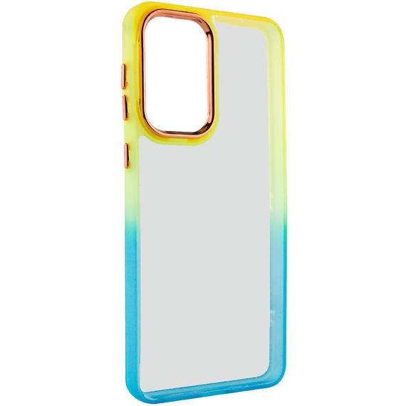 Чехол TPU+PC Fresh sip series для Samsung Galaxy A33 5G TPU+PC, Бирюзовый / Оранжевый