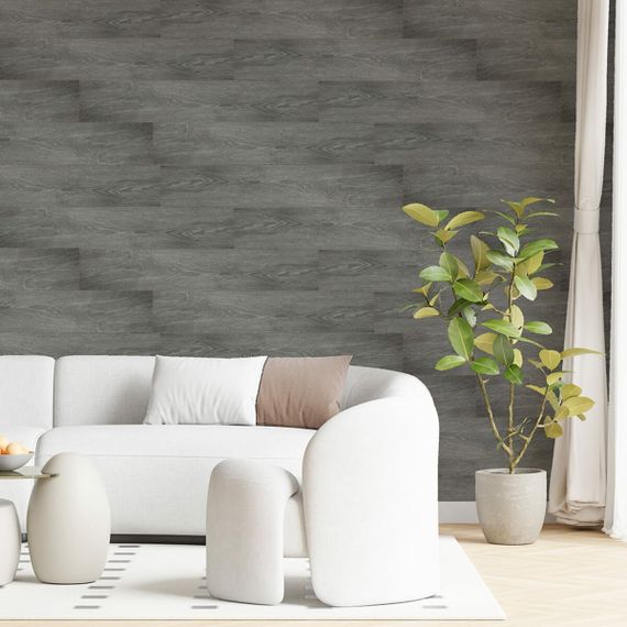 Самоклеюча вінілова плитка 152.4х914.4х1.5мм Попелясте дерево, ціна за 1 шт. (СВП-003) Матова SW-00000284 | Зображення 4