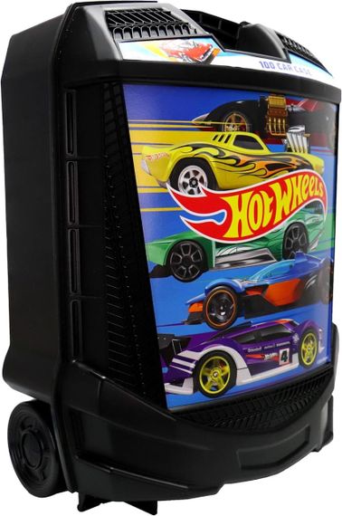 Кейс Хот Вилс, чемодан для хранения 100 машинок Оригинал Hot Wheels 100 Car Rolling Storage | Зображення 2