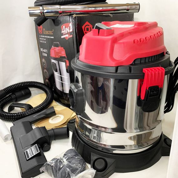 Промисловий будівельний пилосос 4в1 Domotec MS-4411 2200 Вт без мішка для сухого та вологого збирання. | Зображення 8