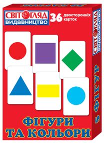 Учебный материал "Фигуры и цвета" 13106049 на укр. языке