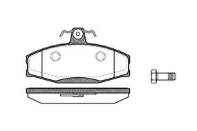 Колодки гальмівні, WOKING caddy ii/skoda felicia 1.3-1.9 94- (P720320)