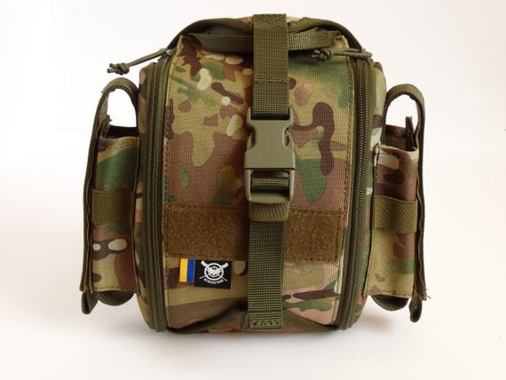 Аптечка тактична військова швидкого знімання Мультикам на MOLLE GEN 3