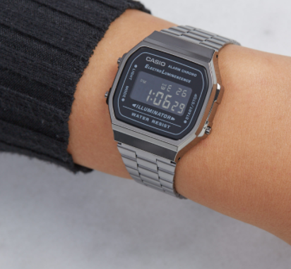 Мужские наручные часы Casio Collection A168WEGG-1BEF со стальным браслетом | Зображення 2
